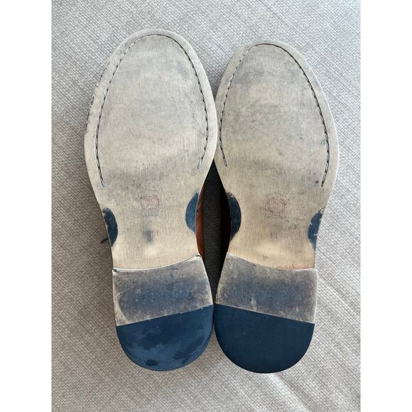 Aston Grey Collection Chestnut Leather Lace Up Oxfords Men's Dress Shoe Size 11 - Picture 12 of 12